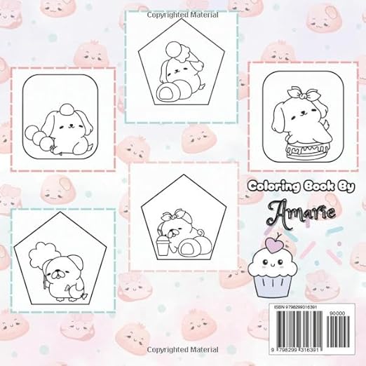 Puppy Tails: Bold-Easy Coloring Book